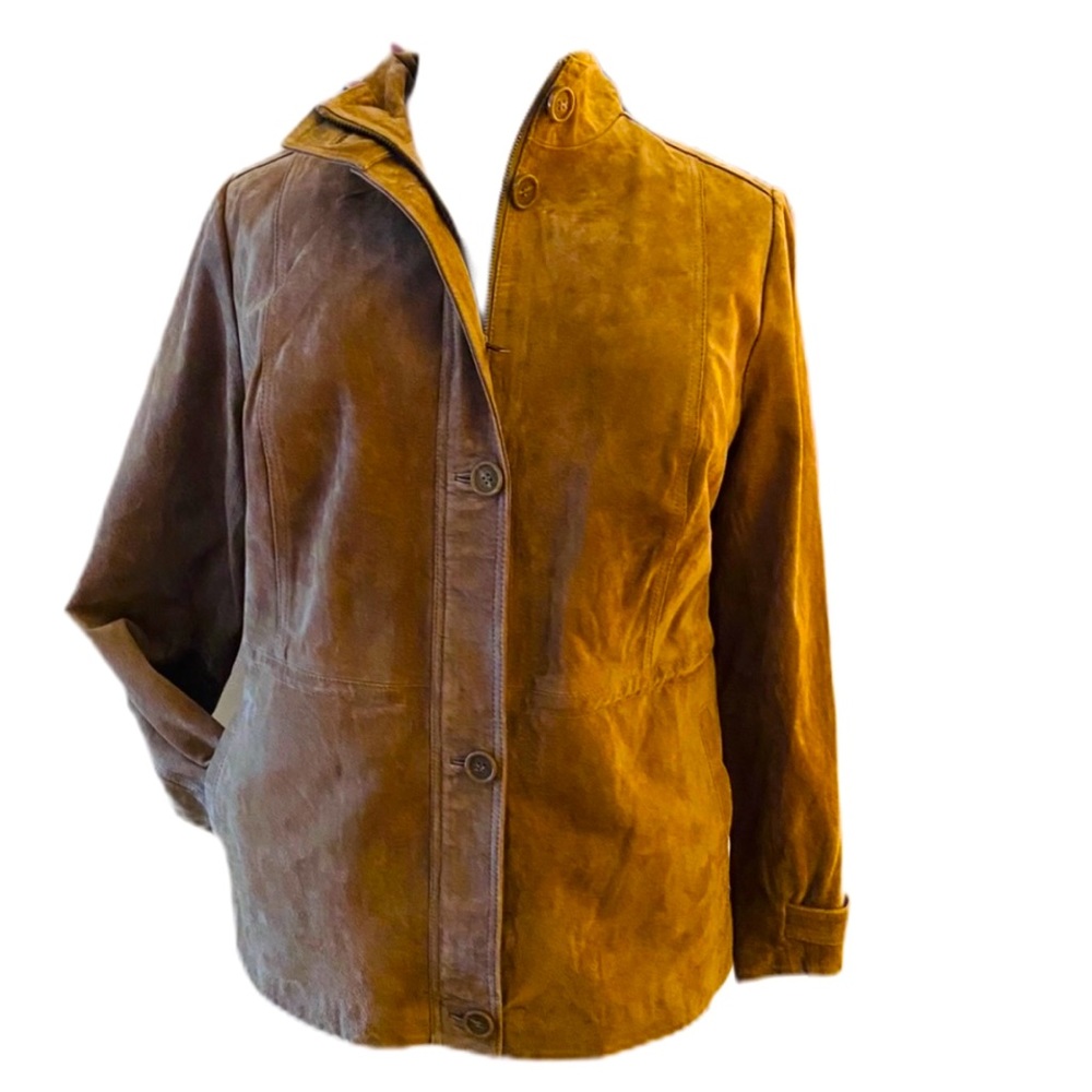 NWT DENNIS BASSO 💯 LEATHER SUEDE JACKET plus